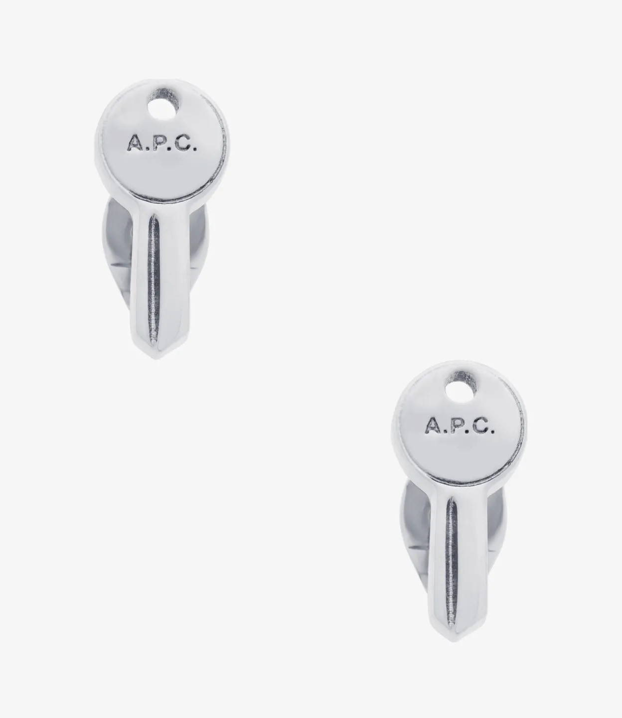 Clef stud earrings