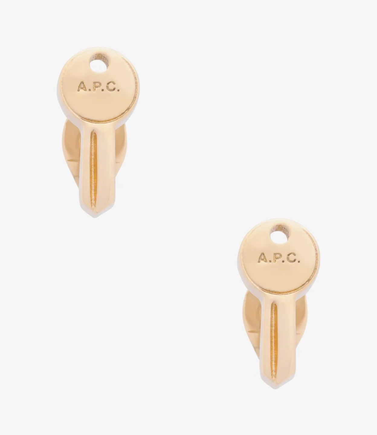 Clef stud earrings