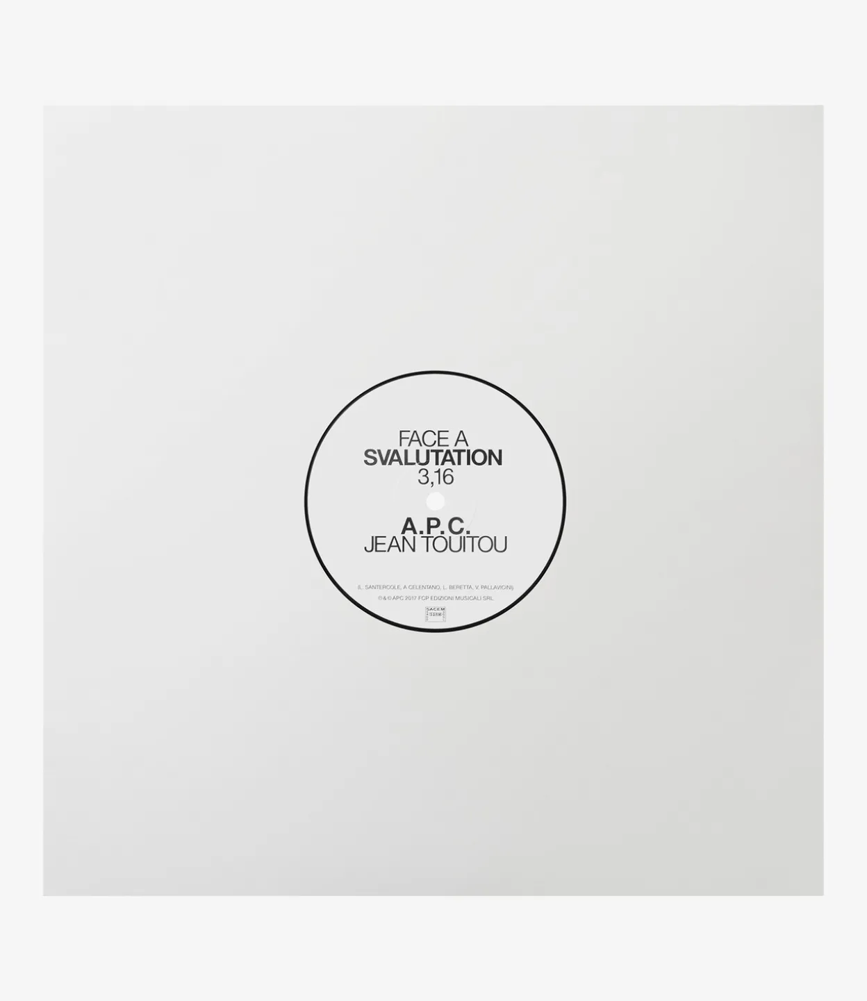 Svaluation/ Samba de Merda - Jean Touitou