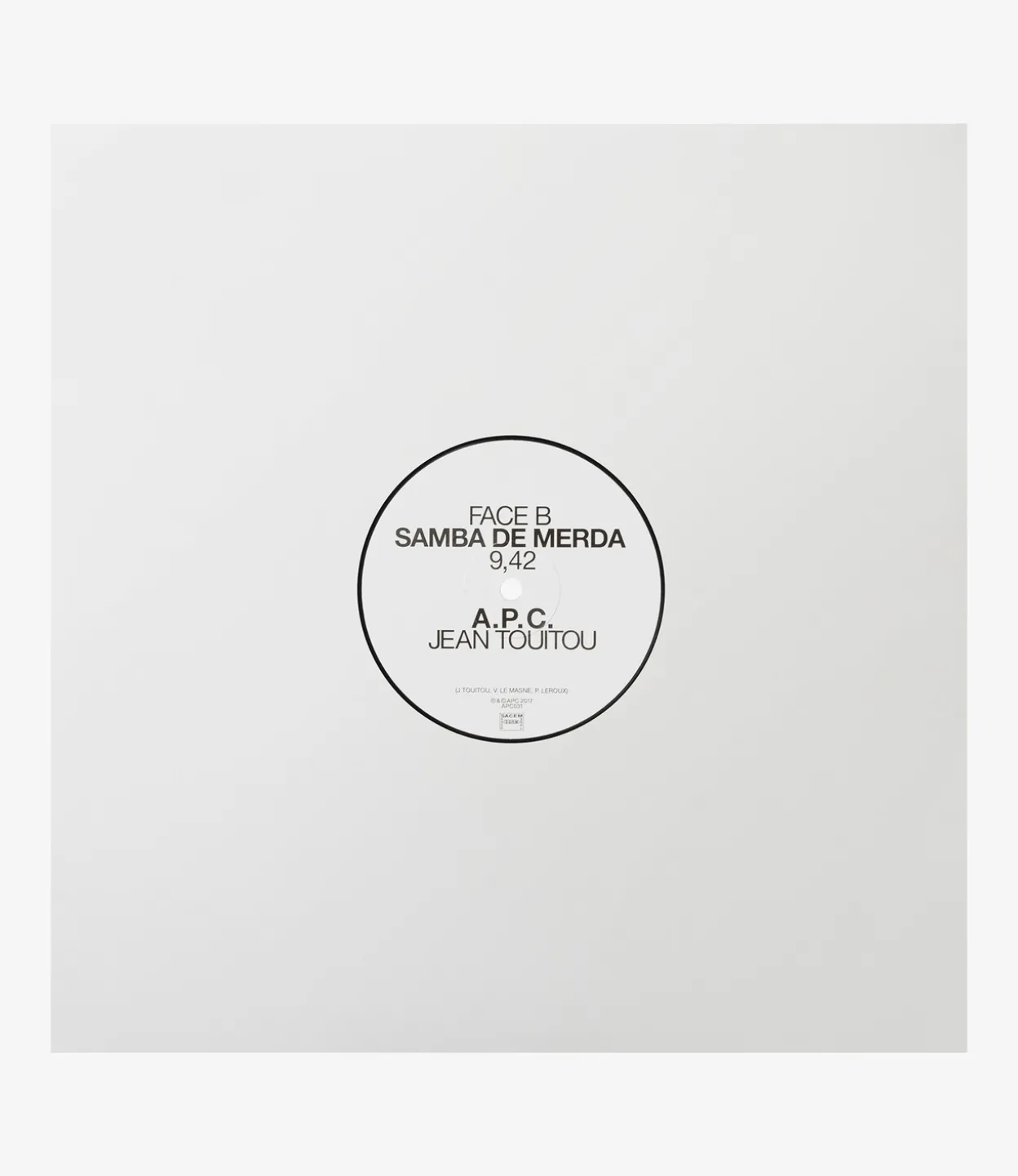 Svaluation/ Samba de Merda - Jean Touitou