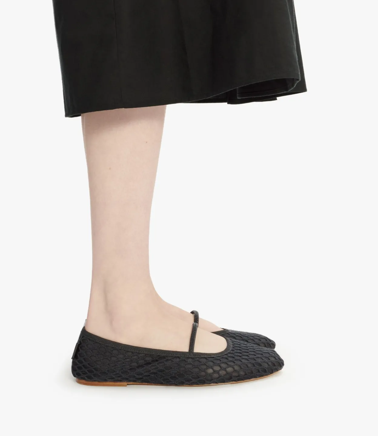 Swan ballet flats